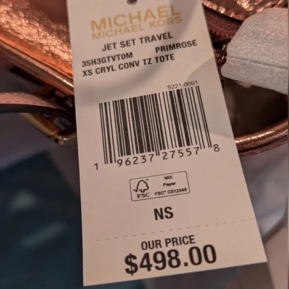 MICHAEL KORS - JET SET TRAVEL XTRA SMALL TOTE BAG